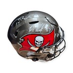 Brady & Gronkowski // Tampa Bay Buccaneers // Signed Helmet + Inscc.