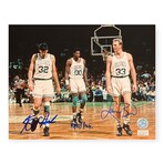Bird, Parish & McHale // BOS Celtics // Signed Photo // On Court