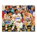 Bird, Parish & McHale // BOS Celtics // Signed Photo // Bench