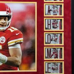 Mahomes // KC Chiefs // Spellbound Complete Trading Card Set Collage + Framed
