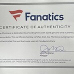 Joe Montana // San Francisco 49ers // Signed Seat Back From Candlestick Park