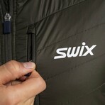 Swix // Men's // Dynamic Hybrid Insulated Jacket // Olive + Dark Olive (L)