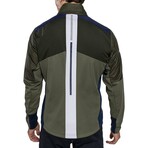 Swix // Men's // Dynamic Hybrid Insulated Jacket // Olive + Dark Olive (L)