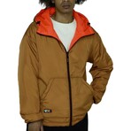 Manastash // Men's // Y2K Reversible Hooded Jacket // Orange (M)