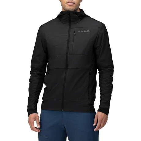 Norrona // Men's // Falketind Alpha90 Insulated Zip Hood Jacket // Caviar (S)