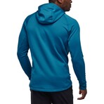 Black Diamond // Men's // Factor Fleece Hoodie // Kingfisher (XL)