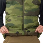 Mountain Hardwear // Women's // Nevadan Down Vest // Dark Pine Camo Print (S)