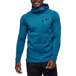 Black Diamond // Men's // Factor Fleece Hoodie // Kingfisher (XL)