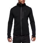 Black Diamond // Men's // CoEfficient Fleece Hooded Jacket // Black (XL)
