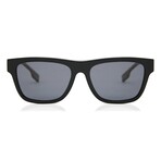 Burberry // Men's // BE4293 377381 Square Sunglasses // Black + Dark Polarized Gray