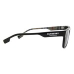 Burberry // Men's // BE4293 377381 Square Sunglasses // Black + Dark Polarized Gray