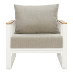 Welt Armchair Taupe & White