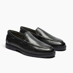 28's Venetian Leather Low Top Loafers // Navy (US: 7)