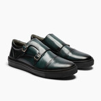 501's Leather Monk Low Top Sneakers // Elba Blue (US: 7)