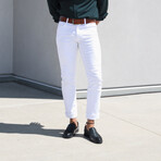 28's Venetian Leather Low Top Loafers // Navy (US: 7)