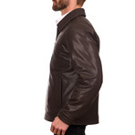 Genuine Leather Jacket // Brown (S)