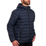Faux Packable Jacket // Navy (S)