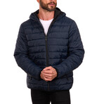 Faux Packable Jacket // Navy (S)