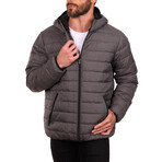 Faux Packable Jacket // Magnet (S)