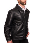 Genuine Leather Jacket // Black (S)
