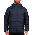 Faux Packable Jacket // Navy (S)
