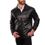Genuine Leather Jacket // Black (S)