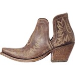 Ariat // Women's // Dixon Western Bootie // Naturally Distressed Brown (6)