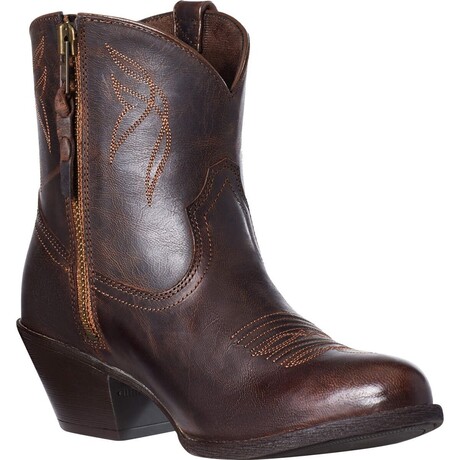 Ariat // Women's // Darlin Western Bootie // Sassy Brown (6.5)