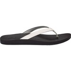 Olukai // Women's // Puawe Flip Flop // White + Black (6)