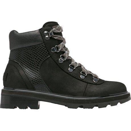 SOREL // Women's // Lennox Hiker Stkd WP Boot // Black + Gum 2 (6)