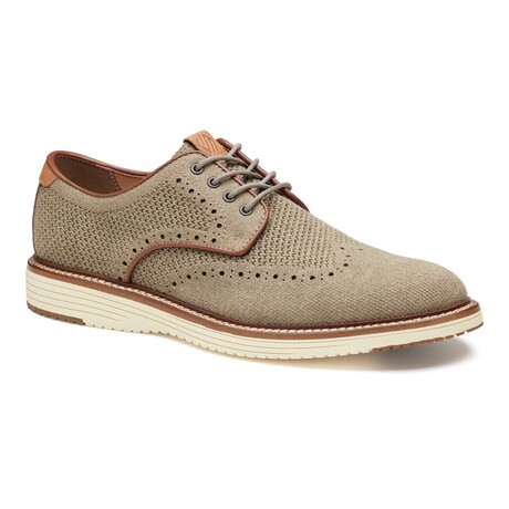 Knit Hodges Wingtip Oxfords // Taupe (8)
