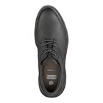Oiled Leather Hayden Plain Toe Derbys // Black (8)