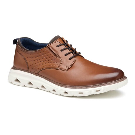 Leather Jenkins Plain Toe Derby // Brown (7)