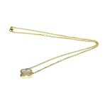 Van Cleef & Arpels // 18k Yellow Gold Pure Alhambra Mother of Pearl Pendant Necklace // 14.76"-16.33" // Store Display