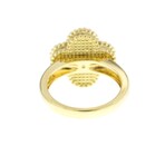 Van Cleef & Arpels // 18k Yellow Gold Vintage Alhambra Diamond + Onyx Ring // Ring Size: 5.25 // Store Display