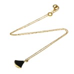 Bulgari // 18k Rose Gold Diva Dream Diamond + Onyx Pendant Necklace // 16.33"-17.12" // Store Display