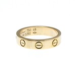 Cartier // 18k Rose Gold Mini Love Diamond Ring // Ring Size: 4.5 // Store Display