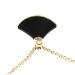 Bulgari // 18k Rose Gold Diva Dream Diamond + Onyx Pendant Necklace // 16.33"-17.12" // Store Display