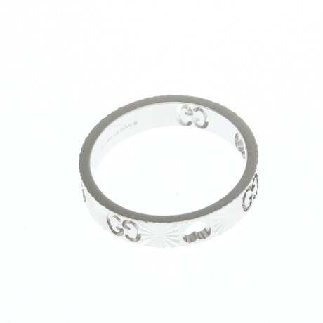 Gucci // 18k White Gold Icon Ring // Ring Size: 7.25 // Store Display