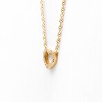 Tiffany & Co. // 18k Rose Gold Sentimental Heart Diamond Pendant Necklace // 15.94" // Store Display