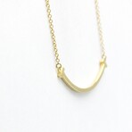 Tiffany & Co. // 18k Yellow Gold T-Smile Pendant Necklace // 15.74"-17.71" // Store Display