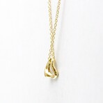 Tiffany & Co. // 18k Yellow Gold Open Heart Pendant Necklace // 15.74" // Store Display