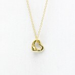 Tiffany & Co. // 18k Yellow Gold Open Heart Pendant Necklace // 15.74" // Store Display