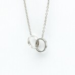 Cartier // 18k White Gold Baby Love Pendant Necklace // 16.92" // Store Display