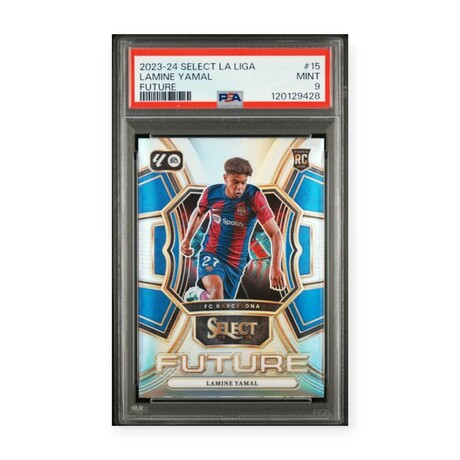 Lamine Yamal // 2023-24 Panini Select La Liga Future Prizm // RC // PSA 9 Mint