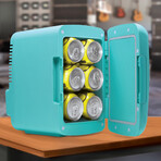 Thermoelectric Fridge // 9L (12 Cans) // Turquoise