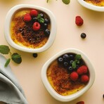 BergHOFF Balance Stone 4Pc Ramekin Crème Brulé Set 4.25", 7oz., Moonbeam