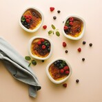 BergHOFF Balance Stone 4Pc Ramekin Crème Brulé Set 4.25", 7oz., Moonbeam