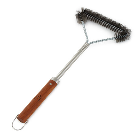 BergHOFF Stainless Steel 16.25" BBQ Brush with Wooden Handle