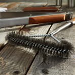 BergHOFF 2Pc Stainless Steel BBQ Tongs and Brush Set